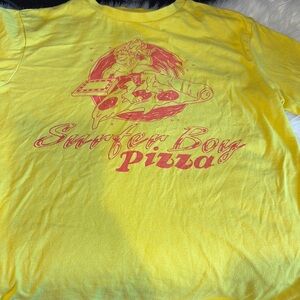 Stranger Things Yellow Surfer Boy Pizza T-Shirt